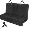 Dog Car Seat Cover, Back Seat Cover for Dogs Pet Car Seat Protector Waterproof Bench Car Seat Cover, Non-Slip Reat Seat Cover Fits Middle Armrest for Most Cars Trucks Suvs - Black