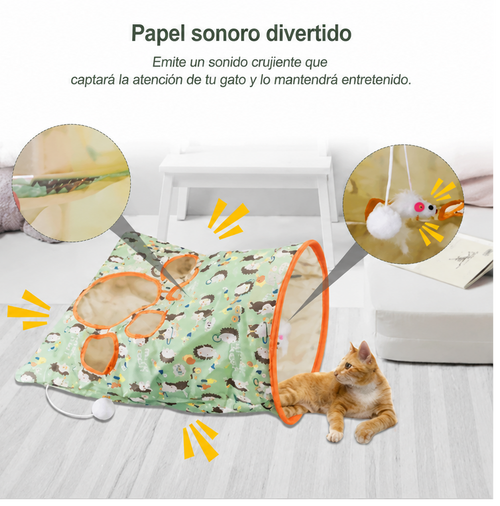 Petalia CozyBan | Bolsa Túnel Plegable para gatos