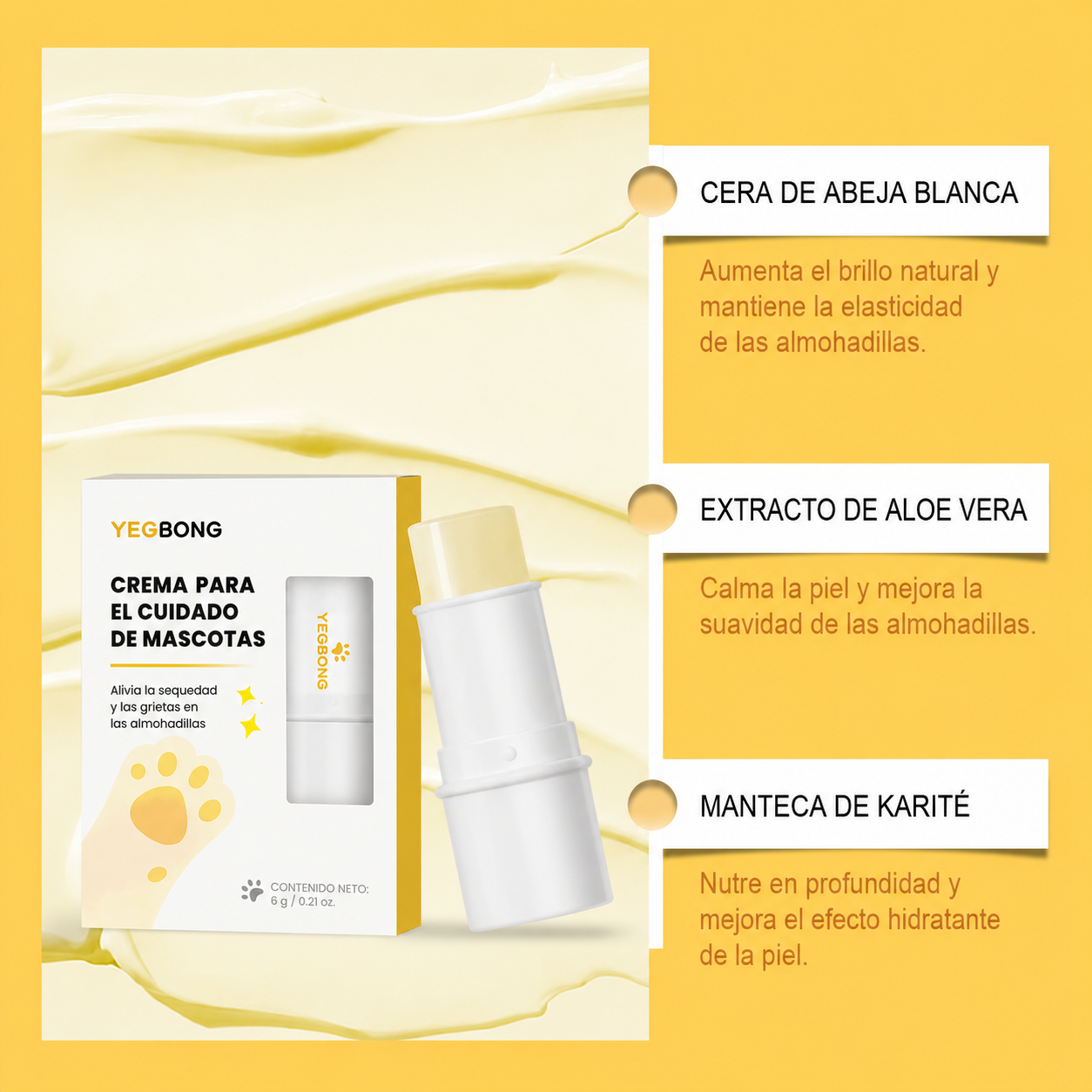 Petalia PawCare | Bálsamo Reparador para Patas de Perros y Gatos